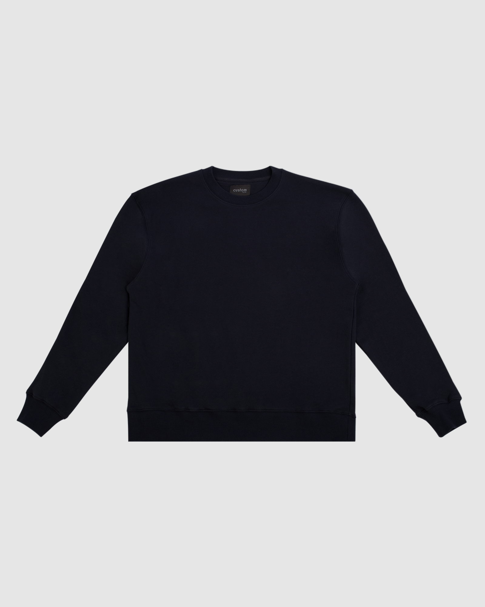 Black crew neck jumpers best sale