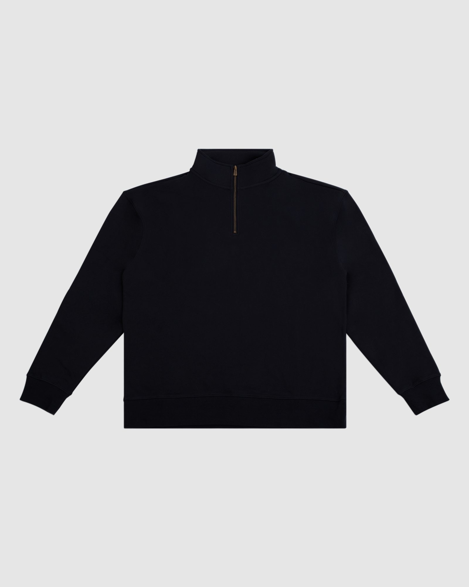 Half zip 2025 black jumper